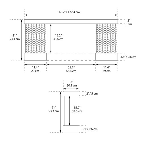Foyer électrique de 48 po Home Decor Series ActiveFlame - Noir