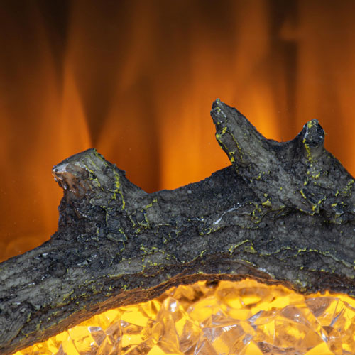 Foyer électrique de 48 po Home Decor Series ActiveFlame - Noir