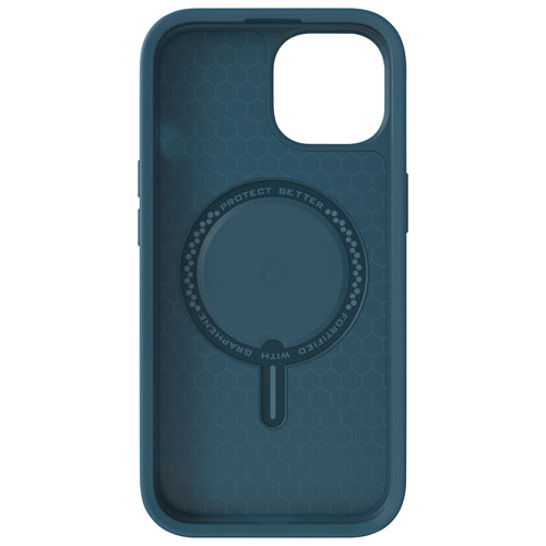 ZAGG Everest Snap Fitted Hard Shell Case with MagSafe for iPhone 15 - Marine Blue