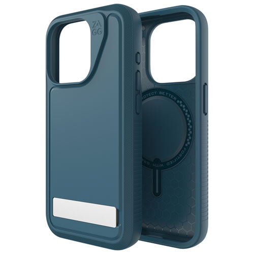 ZAGG Everest Snap Fitted Hard Shell Case with MagSafe for iPhone 15 Pro - Marine Blue