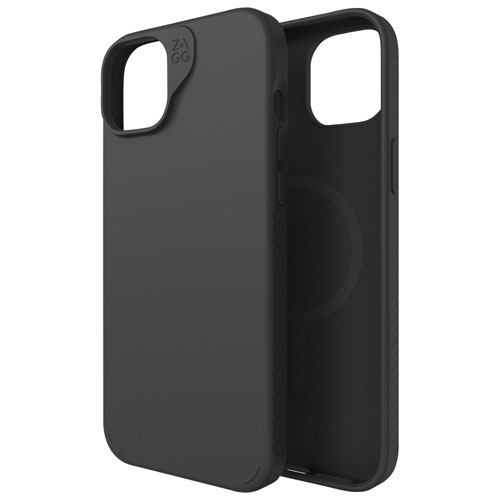ZAGG Manhattan Snap Fitted Hard Shell Case with MagSafe for iPhone 15 Plus - Black