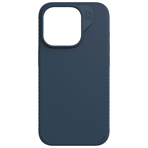 ZAGG Manhattan Snap Fitted Hard Shell Case with MagSafe for iPhone 15 Pro - Navy