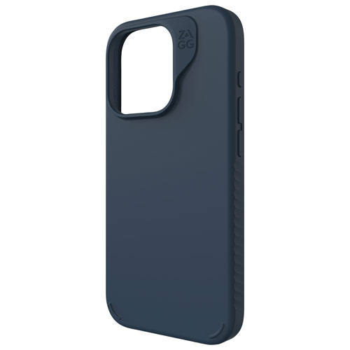 ZAGG Manhattan Snap Fitted Hard Shell Case with MagSafe for iPhone 15 Pro - Navy