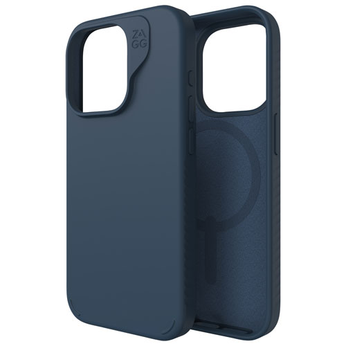 ZAGG Manhattan Snap Fitted Hard Shell Case with MagSafe for iPhone 15 Pro - Navy