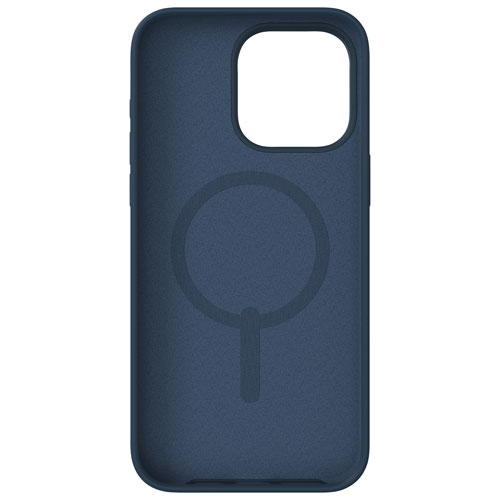 Étui rigide ajusté Manhattan Snap de ZAGG avec MagSafe pour iPhone 15 Pro Max - Bleu marine