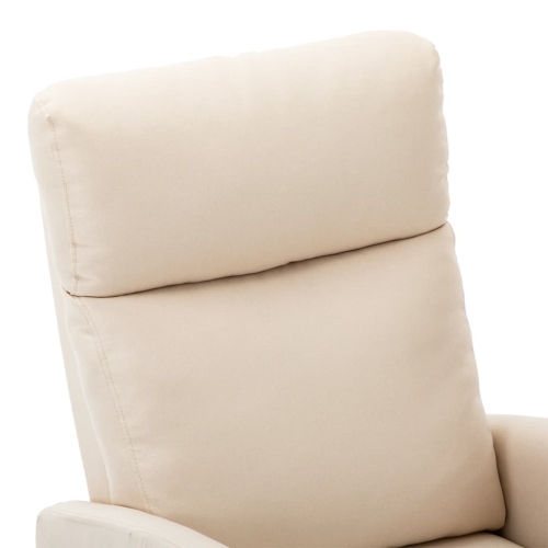 vidaXL Electric Massage Chair Cream Fabric