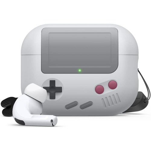 ELAGO  Aw5 Compatible w Airpods Pro 2Nd Generation Case Cover, Classic Handheld Game Console Design Case Compatible w Airpods Pro 2, Nylon Lanyard