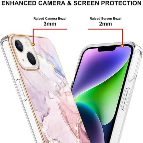 SuperShield Fitted Hard Shell Case for iPhone 14 Plus Cover - Rose Gold