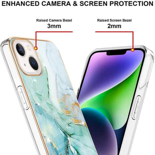 Étui rigide ajusté SuperShield pour étui iPhone 14 plus - Vert
