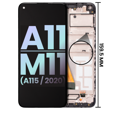 Replacement LCD Assembly With Frame For Samsung Galaxy A11/M11(A115F & A115M Model/2020)(Int'l VSN)Service Pk-All Colors