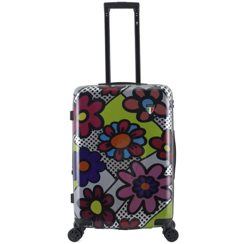 TUCCI ITALY Pop Art Flower Dots 24" Luggage Suitcase