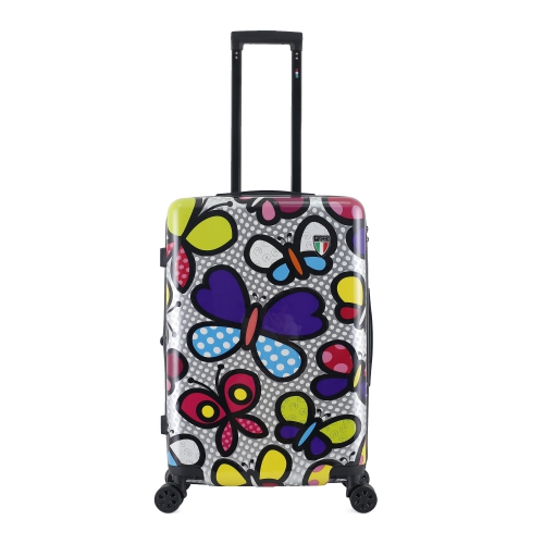 TUCCI ITALY Pop Art Butterfly Pop 24" Luggage Suitcase