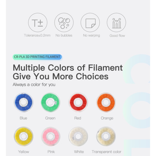 Creality PLA 1.75mm 1kg Filament 12 Bundle Assorted Color