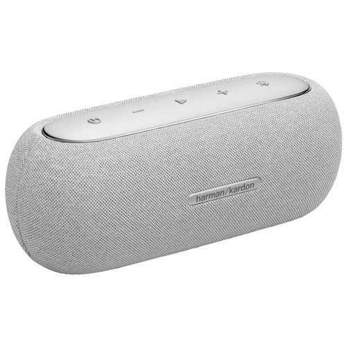 Haut-parleur sans fil Bluetooth résistant aux éclaboussures Luna de Harman Kardon - Gris