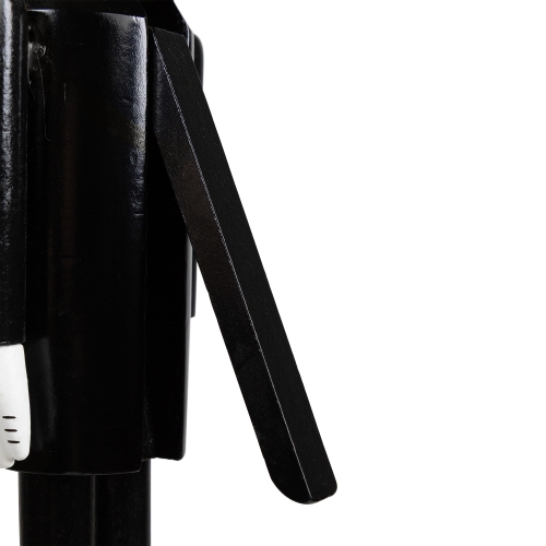 Skeleton Wooden Halloween Nutcracker - 14" - Black and White