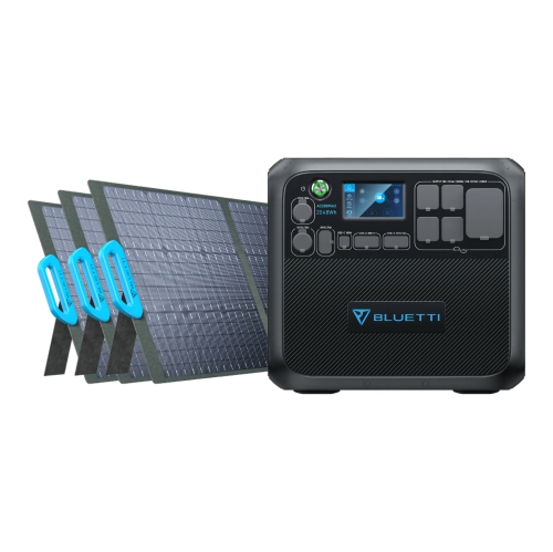 BLUETTI AC200MAX Expandable Power Station with 3*PV200 200W Solar