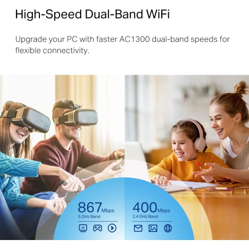 TP-Link AC1300 Nano Wireless MU-MIMO USB Adapter