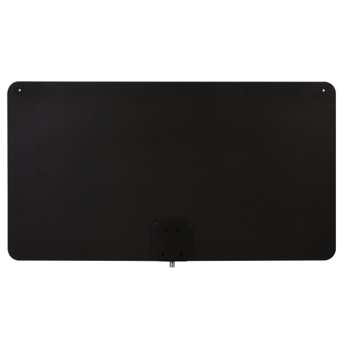 Antenne multidirectionnelle amplifiée ultramince d'intérieur de RCA pour téléviseur HD de 105&nbsp;km - Noir/blanc