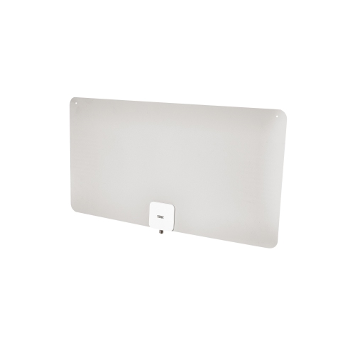 Antenne multidirectionnelle amplifiée ultramince d'intérieur de RCA pour téléviseur HD de 105&nbsp;km - Noir/blanc