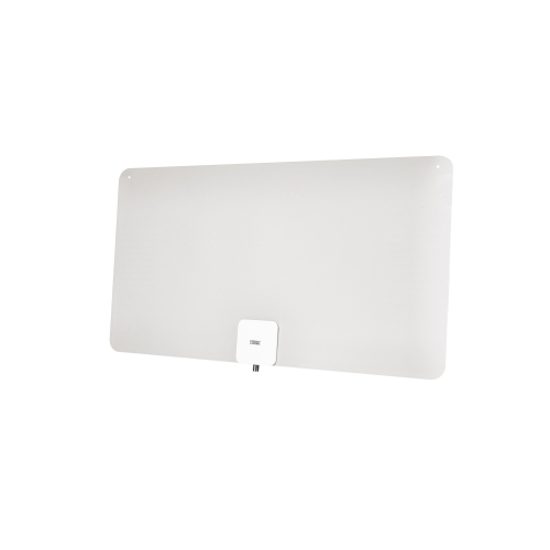 Antenne multidirectionnelle amplifiée ultramince d'intérieur de RCA pour téléviseur HD de 105&nbsp;km - Noir/blanc