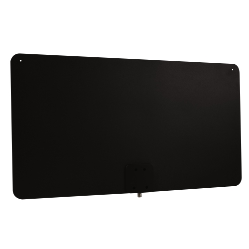 Antenne multidirectionnelle amplifiée ultramince d'intérieur de RCA pour téléviseur HD de 105&nbsp;km - Noir/blanc