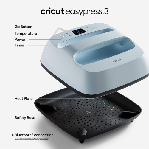 Machine EasyPress de Cricut - 3 à 9 x 9 po