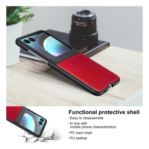 XCRS – coque rigide en cuir de polyuréthane, étui protecteur ultramince et durable pour Moto + Razr plus de Motorola