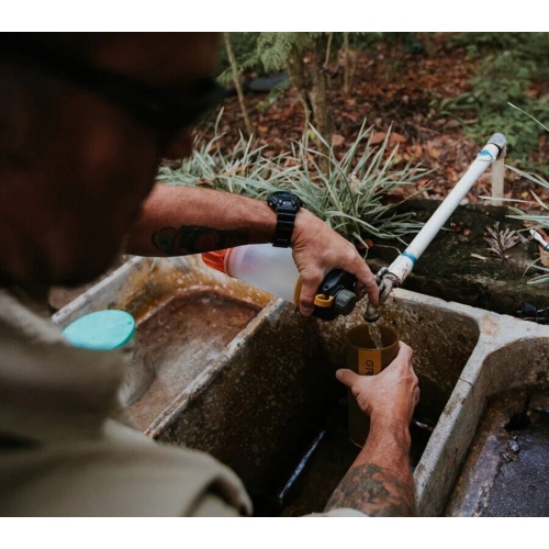 Purificateur de géopress de Goyl 24 oz/710 ml COYOTE AMBRE | Filtre et purificateur pour bouteille d'eau