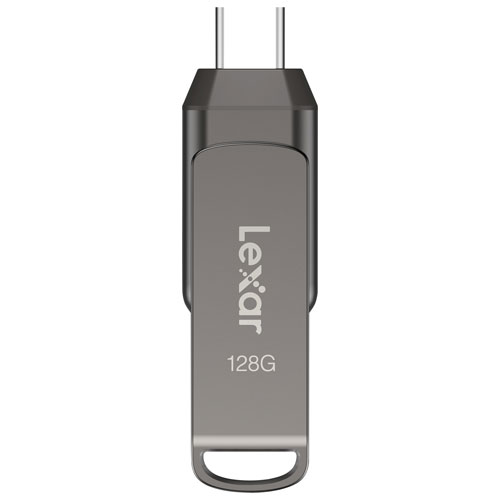 Lexar JumpDrive Dual Drive D400 128GB USB 3.1 + USB-C Flash Drive