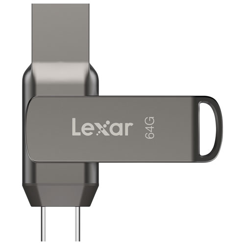 Lexar JumpDrive Dual Drive D400 64GB USB 3.1 + USB-C Flash Drive