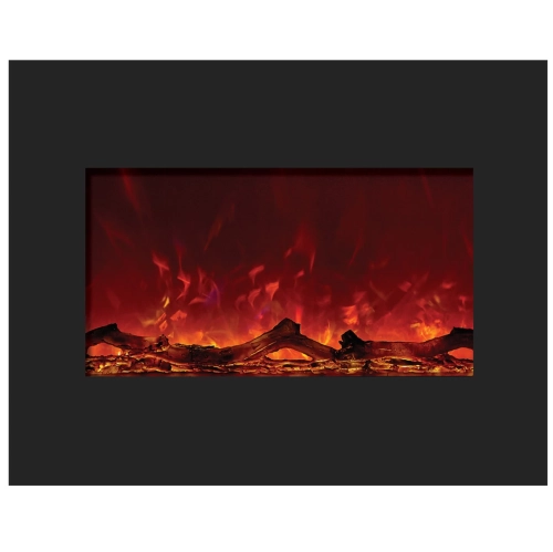 ZECL-26-2923-BG-OOB-1 Zero Clearance Electric Fireplace with a Black Glass Surround(Open Box)