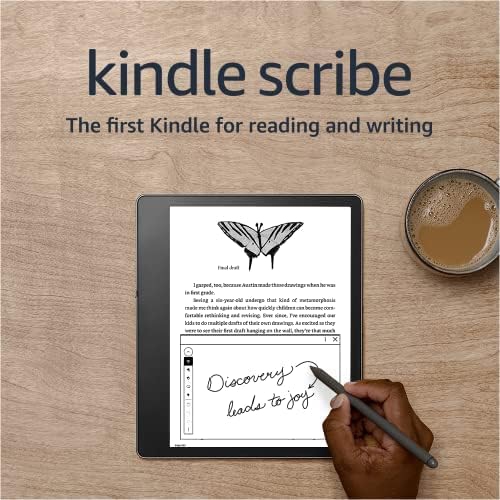 Kindle Scribe the first Kindle for reading, writing, journaling and sketching - with a 10.2” 300 ppi Paperwhite display, includes Basic Pen