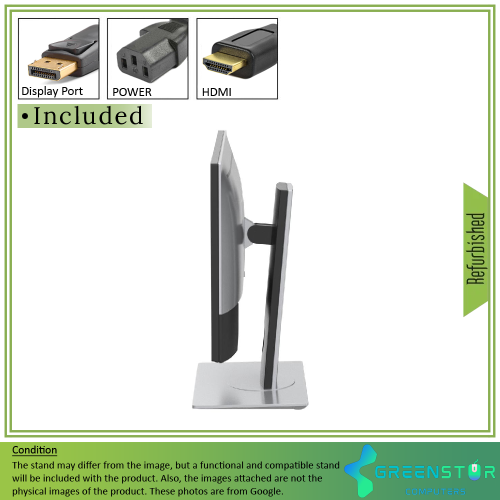 Refurbished(Good) - Dell Ultrasharp U2417H 24" Widescreen 1920X1080 FHD LED Backlight IPS Infinity Edge Monitor