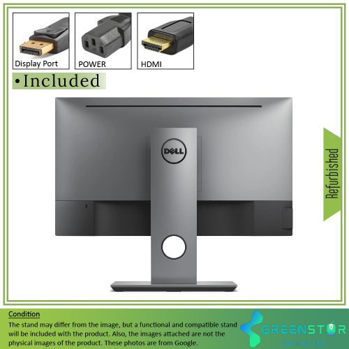 Refurbished(Good) - Dell Ultrasharp U2417H 24" Widescreen 1920X1080 FHD LED Backlight IPS Infinity Edge Monitor