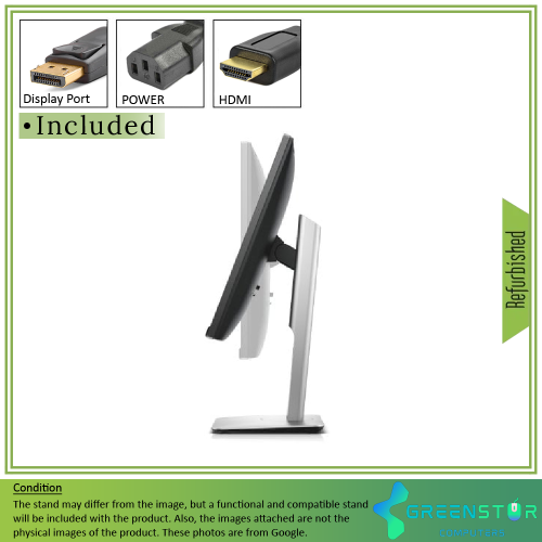 Refurbished(Good) - Dell Ultrasharp U2417H 24" Widescreen 1920X1080 FHD LED Backlight IPS Infinity Edge Monitor