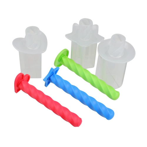 Set of 3 Heart, Star and Circle Shaped Ice Cream Makers 5"