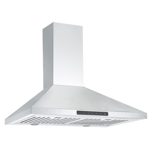 Ancona 30" Wall Mount Pyramid Range Hood with Night Light Feature