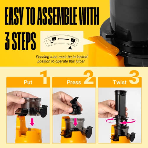 Ventray Essential Ginnie Juicer, Compact & Slow, Nutrient Dense, Best Gift for Family