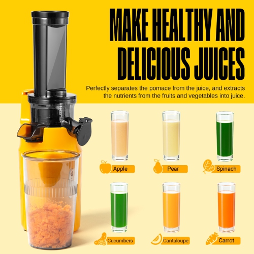 Ventray Essential Ginnie Juicer, Compact & Slow, Nutrient Dense, Best Gift for Family