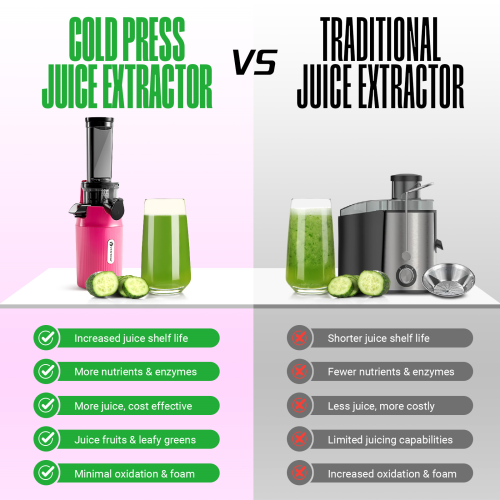 Centrifugeuse Ginnie de Ventray Essential, compact et lent, riche en nutriments, meilleur cadeau pour la famille