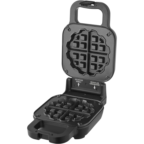 SALTON  - Waffle Iron With Or Without Topping, Ceramic Coating In Black