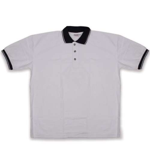 Polo de golf à enfiler en tricot blanc pour homme - moyen