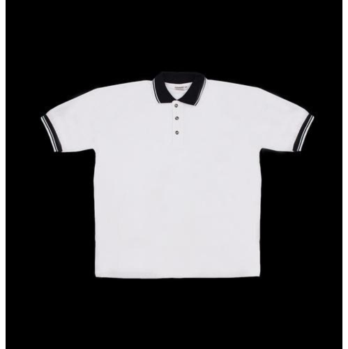 Men's White Knit Pullover Golf Polo Shirt - XXX-Large