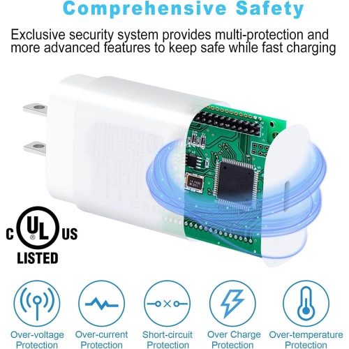 25W USB Super Fast Charger is compatible Samsung Galaxy S23/S22 Ultra/S21 FE/S20, Z Fold4 Flip4, A53/A23/A14, Note, Pixel, Tab S8+, LG, HTC, Moto