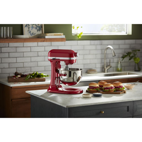 Batteur socle à bol relevable de KitchenAid - 5,5 pte - 500 W - Rouge empire