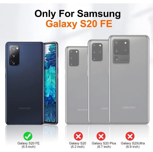 XCRS Folio Magnetic Wallet Cover, PU Flip Leather Pouch with Card Slot and Stand Case for Samsung Galaxy S20 FE 6.5 inch