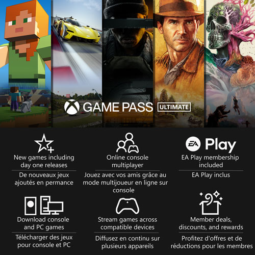 Abonnement de 3 mois Xbox Game Pass Ultimate - Téléchargement numérique