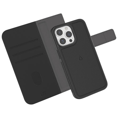 Étui-portefeuille Switch de LBT avec MagSafe pour iPhone 15/14/13 - Noir