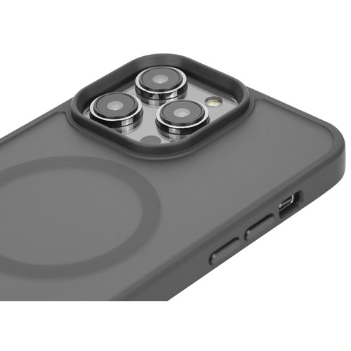 TUFF8 GlideGuard Fitted Hard Shell Case with MagSafe for iPhone 15/14 Plus - Smoke Black