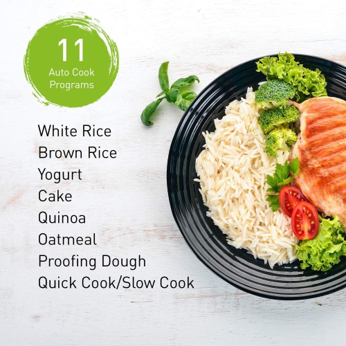 Panasonic SR-ZC075W 4 Cup Microcomputer Controlled Rice Cooker, White/Silver -Open Box